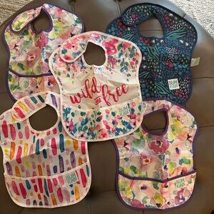 Bumkins Vibrant Patterned Bib Collection Set - NEW (R-8)